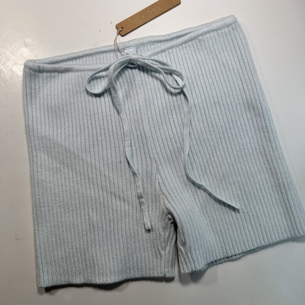 Skims NWT Knit Foldover Short M Cloud Blue